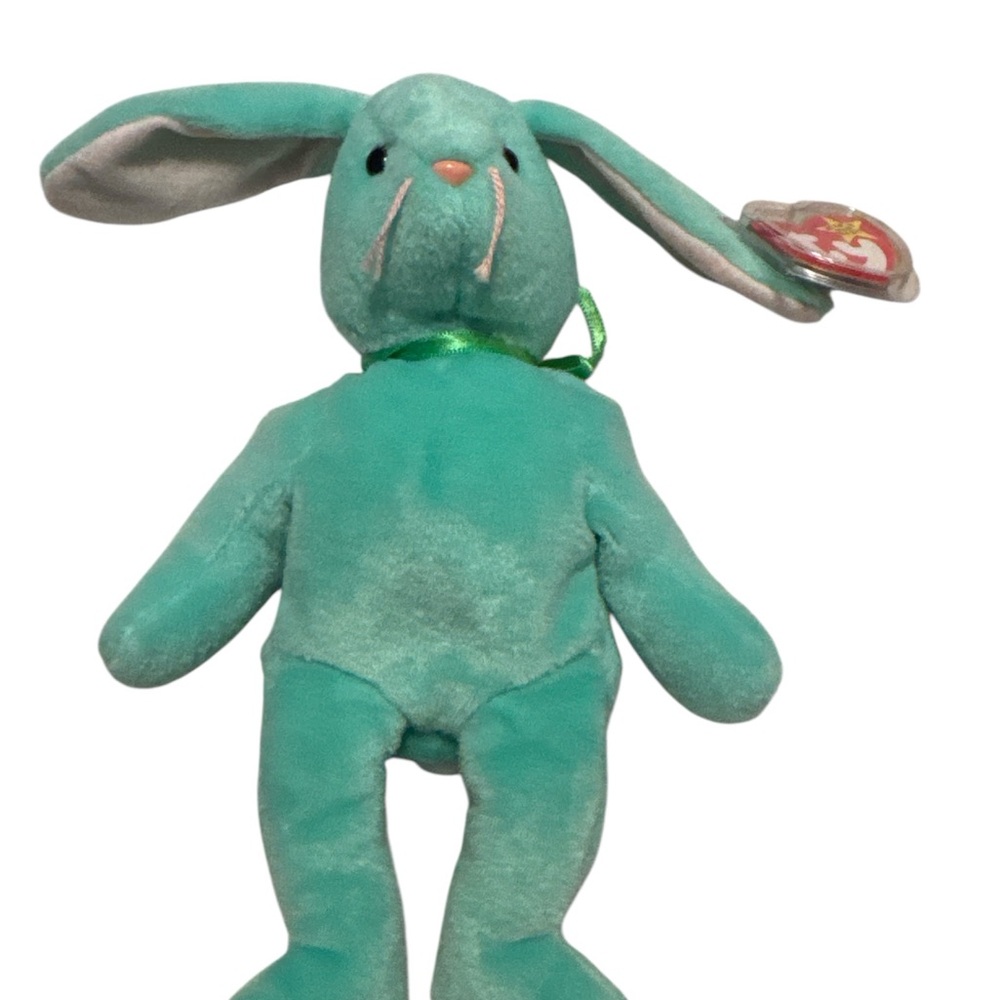 Beanie Baby Hoppity Emerald Plush Bunny Toy